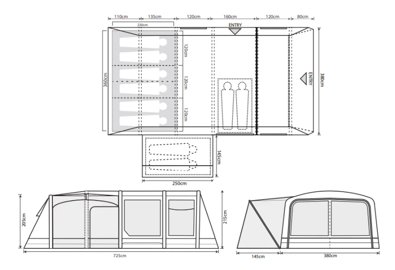 Outdoor Revolution Airedale 6.0SE Tent 2022 - Image 2