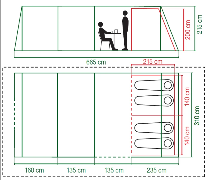 Coleman Weathermaster 4XL Air Tent 2023 - Image 2