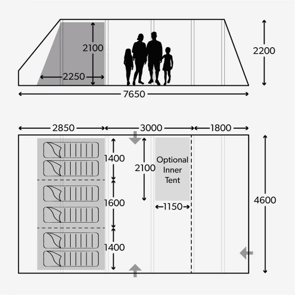 Dometic Ascension 601 Air Tent 2023 - Image 2