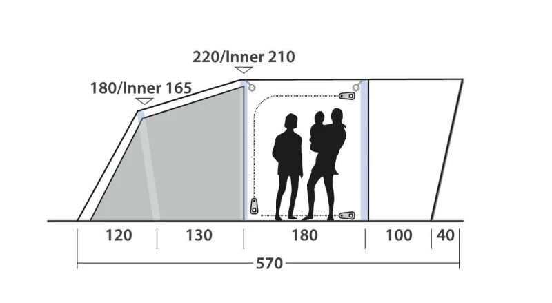 Outwell Springville 4SA Tent 2023 - Image 3